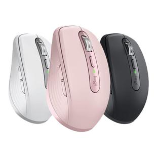 罗技MX Anywhere3S无线蓝牙鼠标双模可充电静音办公便携粉色拆包