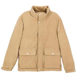 【品质灯芯绒】珈仕达男装秋冬新品时尚潮流立领工装羽绒服