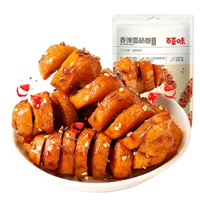 百草味网红豆干麻辣面筋烧烤味