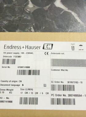 询价-EH恩德斯豪斯电源组件71323007，100-230VA