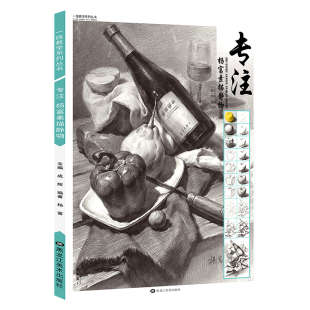专注杨富素描静物一线教学成辉素描静物组合临摹美术基础技法结构到位绘画册照片风暴高艺联考主导陈敲平陶罐门砖教学程材书籍