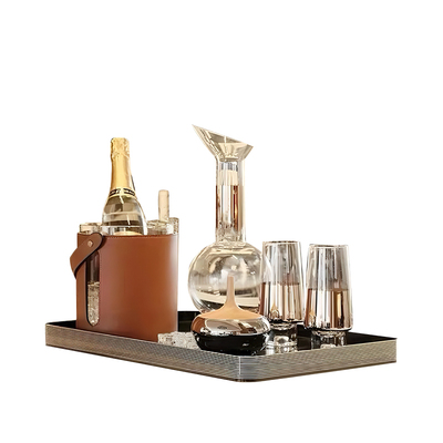 组合样板间摆件一匚玻璃