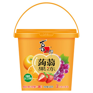【直播推荐】喜之郎蒟蒻果冻520g*4桶儿童休闲零食囤货送礼