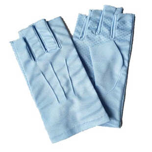 Warmen夏防晒手套男士薄款吸汗透气防滑开车户外半指手套