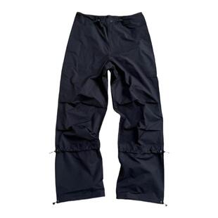 Purey 25SS CARGO城市机能褶皱设计廓形潮流宽松尼龙工装伞兵长裤