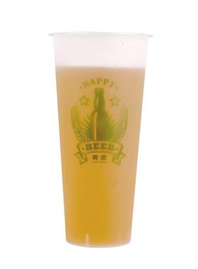 90口径1000只塑料透明啤酒杯定制