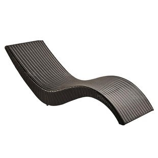 户外躺床花园阳台藤椅沙发藤编庭院游泳池沙滩床露天室外S型躺椅