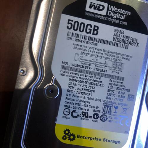 议价西数500G黑盘 WD5003ABYX/ST500DM002适用