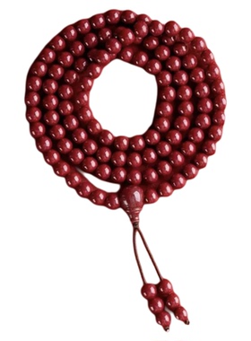 朱砂108颗念珠佛珠手链毛衣链