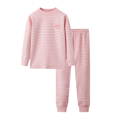 A类彩棉女童秋衣秋裤套装