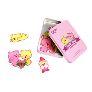 冲呀饼干人王国周边拉戈拉熊熊果冻蛋糕狗滴塑贴纸姜饼人官方