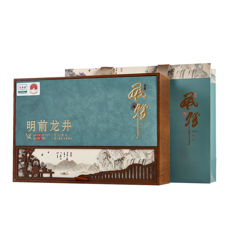 明前龙井茶叶礼盒装2026新茶杭州西湖绿茶高档送长辈商务伴手送礼