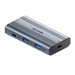 ULT-unite优籁特互联扩展坞两台电脑共用一套键盘鼠标USB3.0文件共享互传笔记本台式电脑KVM串联对拷数据传输
