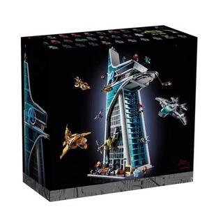 漫威超级英雄系列复仇者联盟大厦益智男孩子拼装积木玩具人仔模型