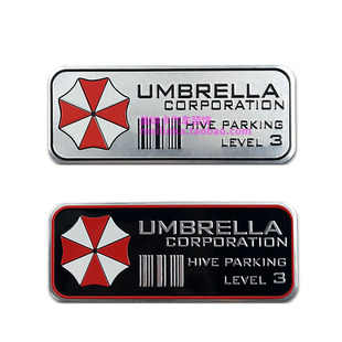 生化危机保护伞金属贴标摩托车汽车油箱盖车身划痕贴纸车窗装饰贴