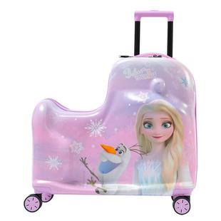 迪士尼正品儿童行李箱骑行拉杆箱可坐可骑冰雪奇缘艾莎公主旅行箱