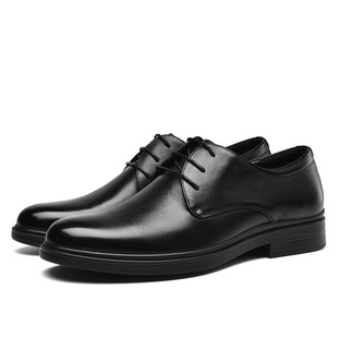 金猴皮鞋男士春款春秋商务正装皮鞋真皮德比鞋通勤男鞋工装鞋