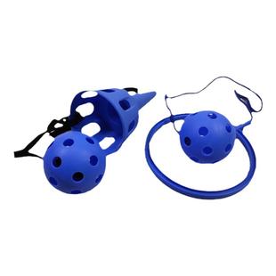 幼儿园感统训练器材接球器柠檬跳跳球甩脚球手眼协调儿童游戏道具