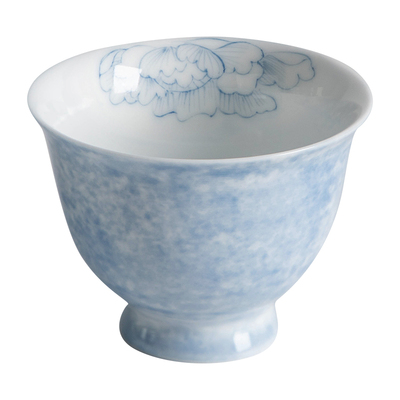 叁旬绘蝶恋花茶杯陶瓷茶具