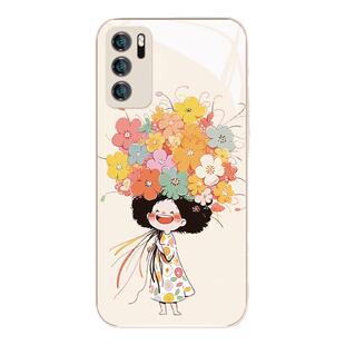 适用华为mate80/mate60Pro适合春天的手机壳pura70新款nova11夏天p40Pro+花朵女孩7/8se小众10/p30荣耀x50玻