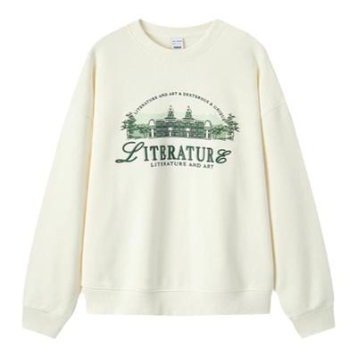 [商场同款]森马卫衣女冬季新款抓绒上衣宽松休闲时尚套头衫甜美潮