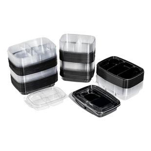 果乐多一次性鲜果切盒子多格带盖水果沙拉密封盒水果捞拼盘打包盒