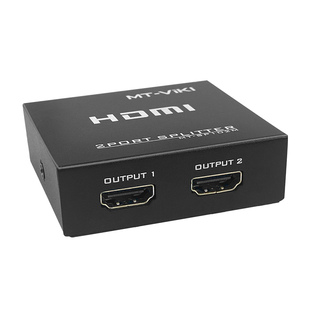 hdmi分配器一进二出高清4K分屏器一分二转换HDMI共享器监控机房教室电脑投屏一分二多屏拓展同内容同步显示