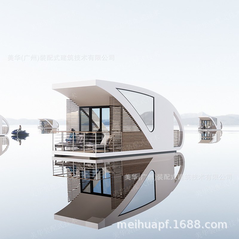 广东水上的房子厂家船驱动可民宿船方舱电动带餐饮旅游观光屋马达