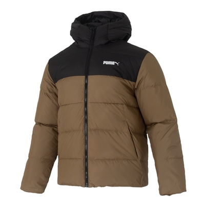 PUMA彪马连帽短款羽绒服男装2025冬季新款男士外套休闲夹克694699