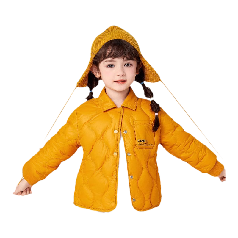 巴拉巴拉羽绒服轻薄衬衫式外套冬