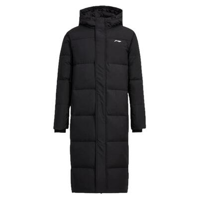 李宁羽绒服女士长款连帽轻盈舒适