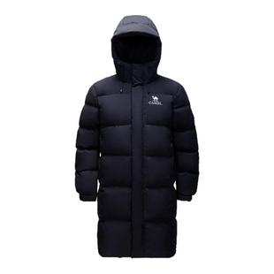 骆驼女装羽绒服加厚中长款2025新款冬季防风防寒保暖连帽羽绒外套