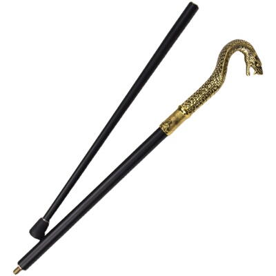 动物造型双节金属手杖拐杖