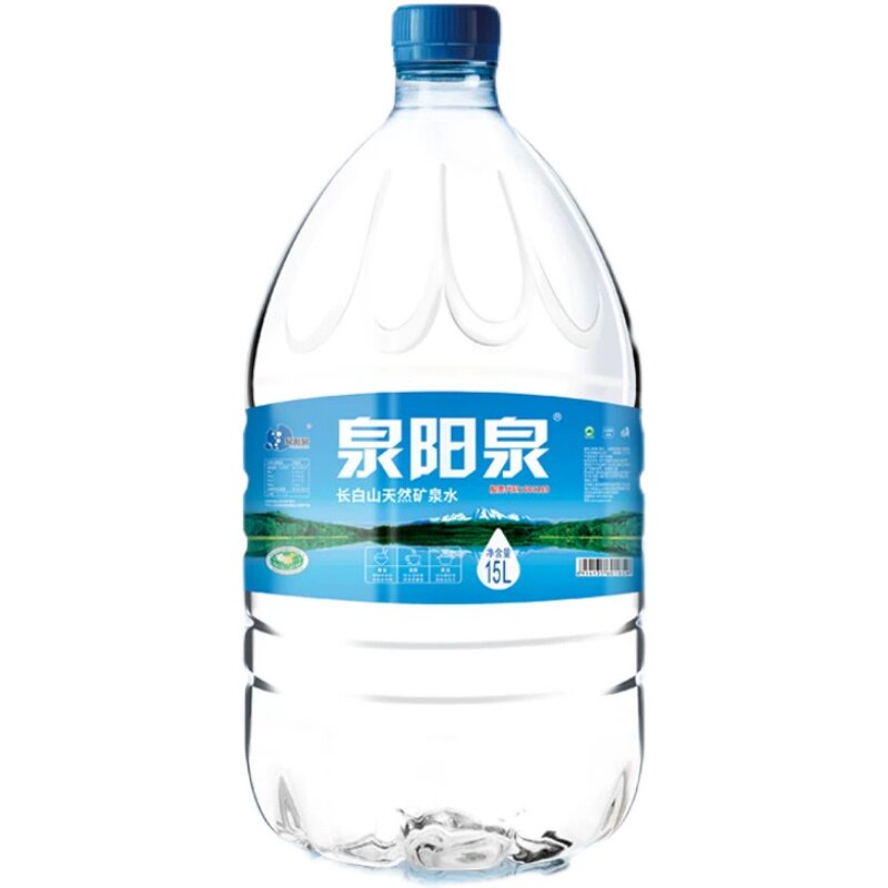 【囤水】泉阳泉长白山天然矿泉水放饮水机12L升*6大桶家庭桶装水