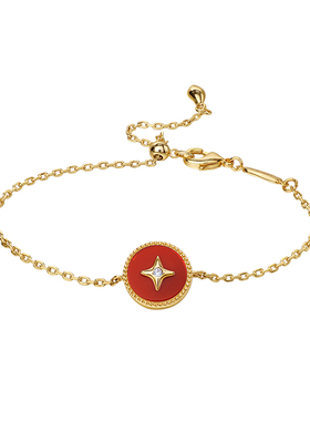 ARSIS红玛瑙幸运星手链本命年