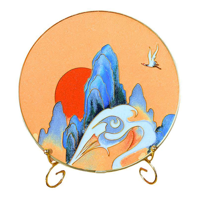 掐丝珐琅画diy手工材料包 粉玫瑰团建暖场活动学生手工非遗国潮