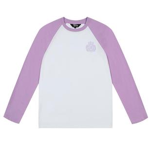 【DNA官方】2025年春夏徽章刺绣长袖圆领T恤百搭休闲打底T恤衫