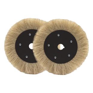 钢丝轮平型不锈钢150200/300平行钢丝刷金属不锈钢打磨除锈抛光轮