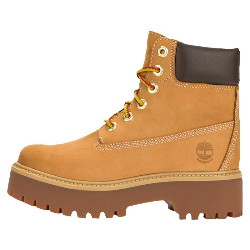 Timberland添柏岚官方踢不烂女鞋黄靴高帮靴厚底增高防水|A5RJD