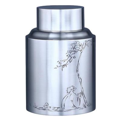 中号半斤锡都个旧999纯锡茶叶罐