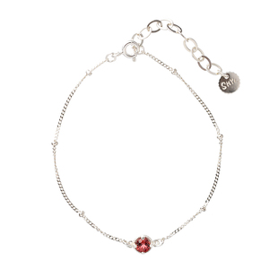 一月生辰石天然石榴石纯银925银红色幸运本命年转运鸿运来袭手链