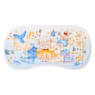 洁丽雅婴儿云片枕纯棉纱布枕巾新生儿枕头0到6个月宝宝吸汗防吐奶