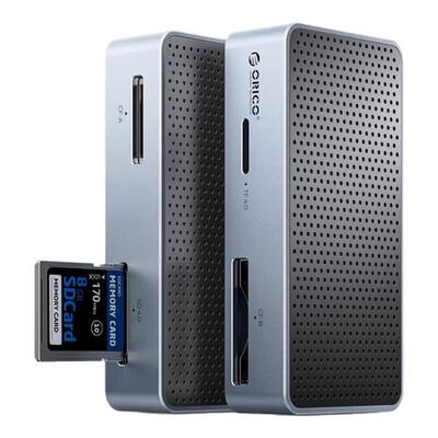 奥睿科40Gbps雷电高速读卡器SD卡CF卡内存卡TF4.0同读单反相机摄像机ccd存储卡多合一读取器适用苹果Macmini