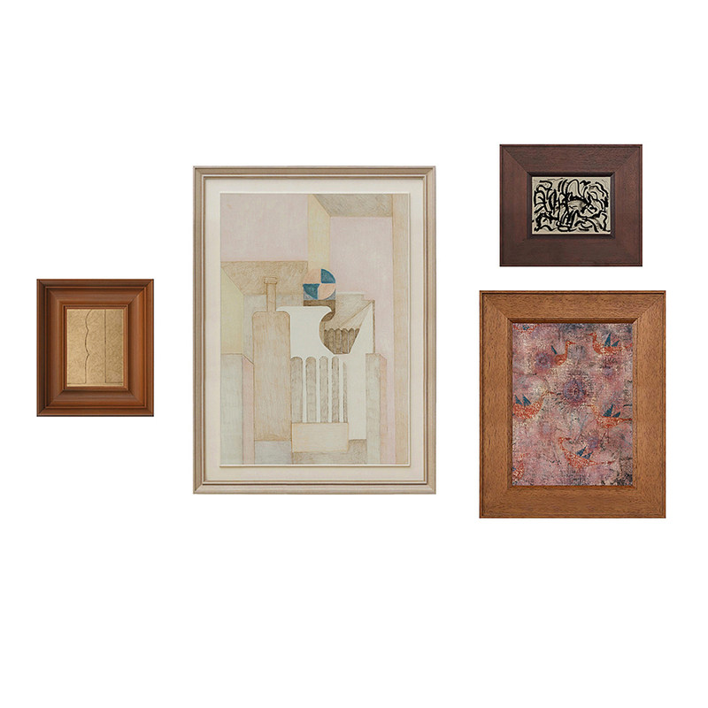 稀有元素 【蓝翼飞鸟 】挂画抽象法式中古侘寂餐厅卧室客厅装饰画