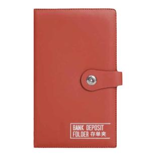 存单收纳本存单夹定期存款单存折存单支票银行多功能存折卡一体包大容量便携活页防水票据夹发票夹收纳袋多层