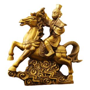 黄铜马上封候客厅招办公室工艺品财生肖马到成功马上传令铜马大号