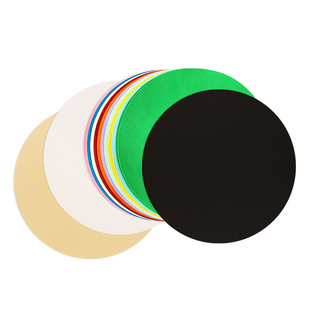 圆形卡纸加厚牛皮纸黑白彩色纸卡儿童美术绘画涂鸦素描纸彩铅纸