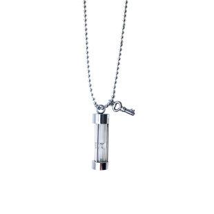 宠物毛发纪念照片爪印定制项链沙漏亲人猫咪狗离世骨灰吊坠