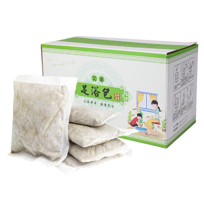 艾叶艾草泡脚药包秋冬正品泡澡足浴粉艾叶包家用小艾粉湿气足浴包