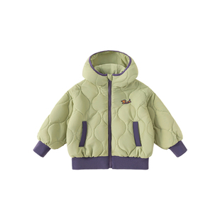 女童棉服外套冬季新款儿童加厚棉衣男童棉袄连帽上衣冬装衣服童装